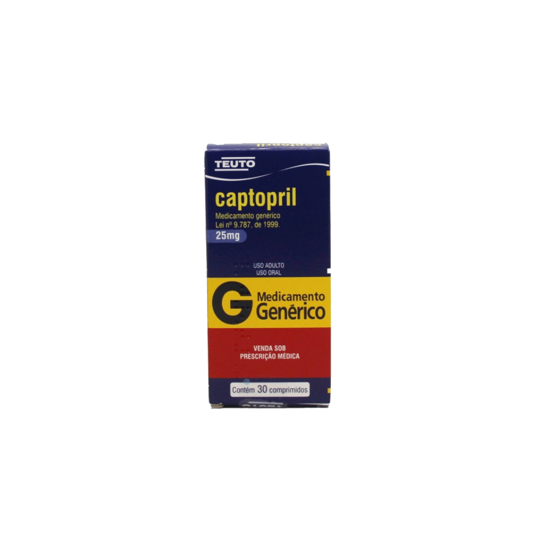 CAPTOPRIL 25MG/30 COMPRIMIDOS TEU