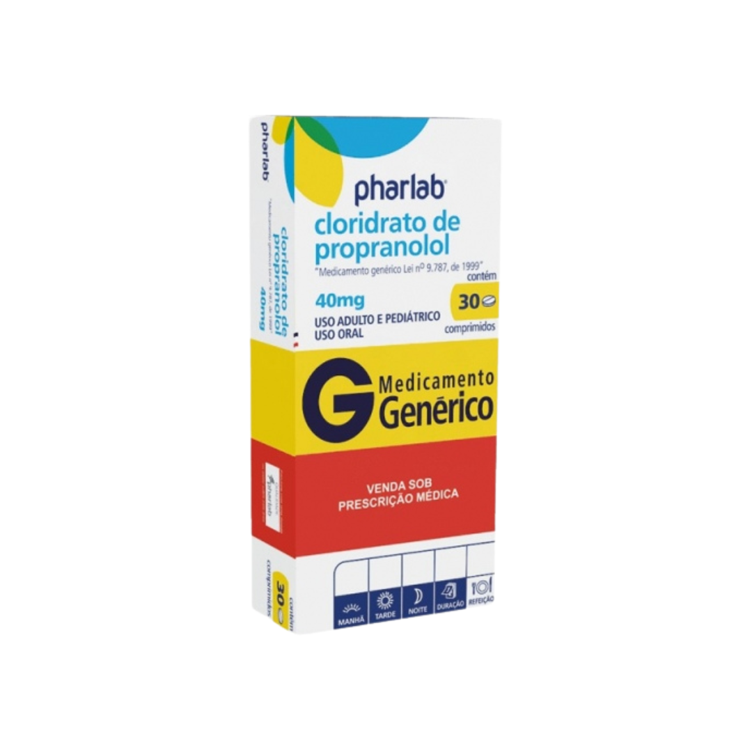PROPANOLOL CLORHIDRATO 40MG/COMPRIMIDOS/30 COMPRIMIDOS