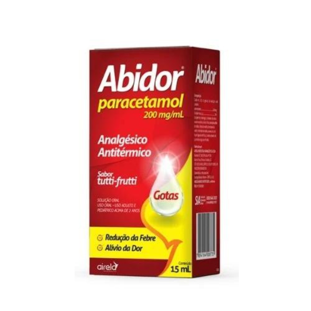 ABIDOR Paracetamol 15 ml 200 mg /2mI gotas