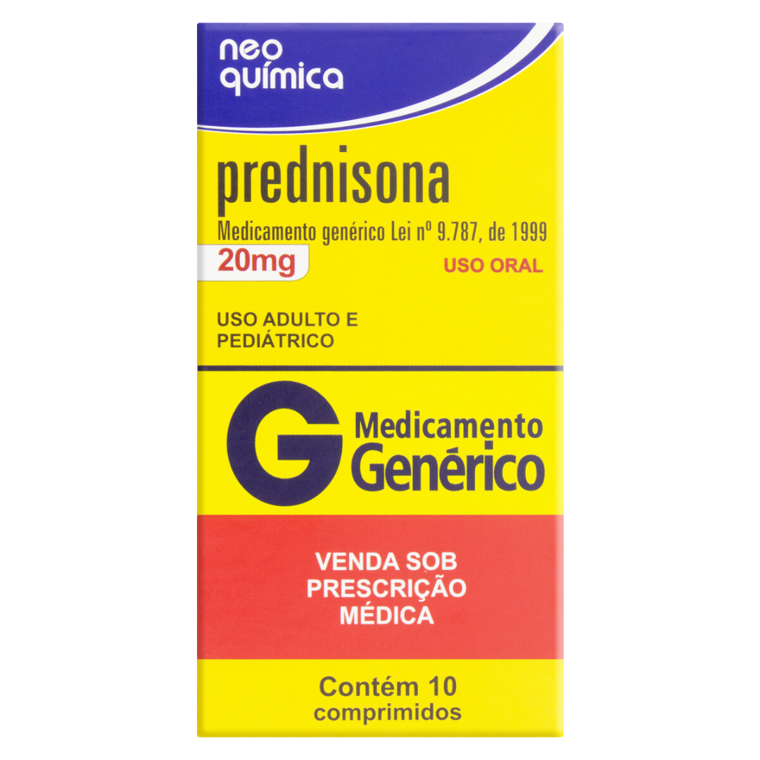 PREDNISONA 20 MG/COMPRIMIDOS/10 COMPRIMIDOS