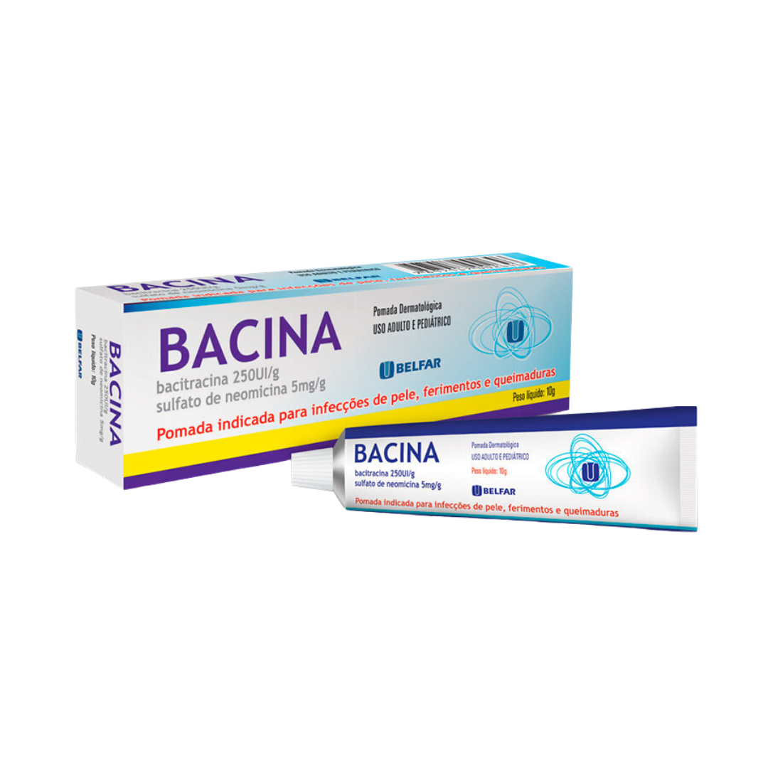BACINA Bacitracina + sulfato de neomicida 250 ui/g - 5 mg / g unguento