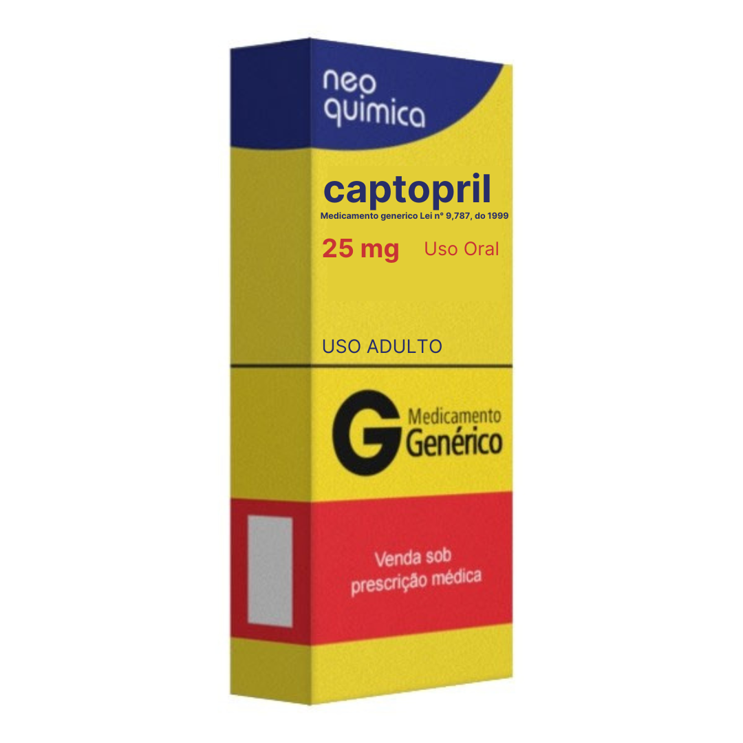 CAPTOPRIL 25 MG/COMPRIMIDOS/30 COMP NEO QUIMICA
